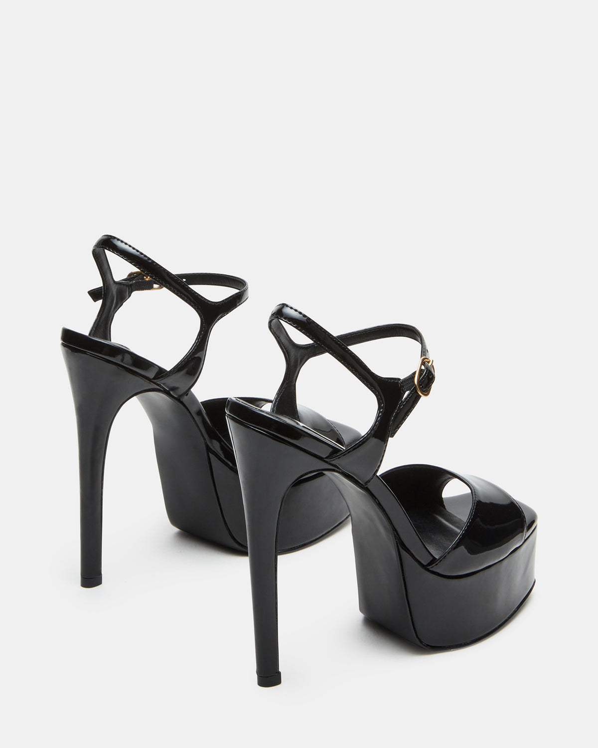 COLOGNE Black Patent Platform Stiletto Women's Heel