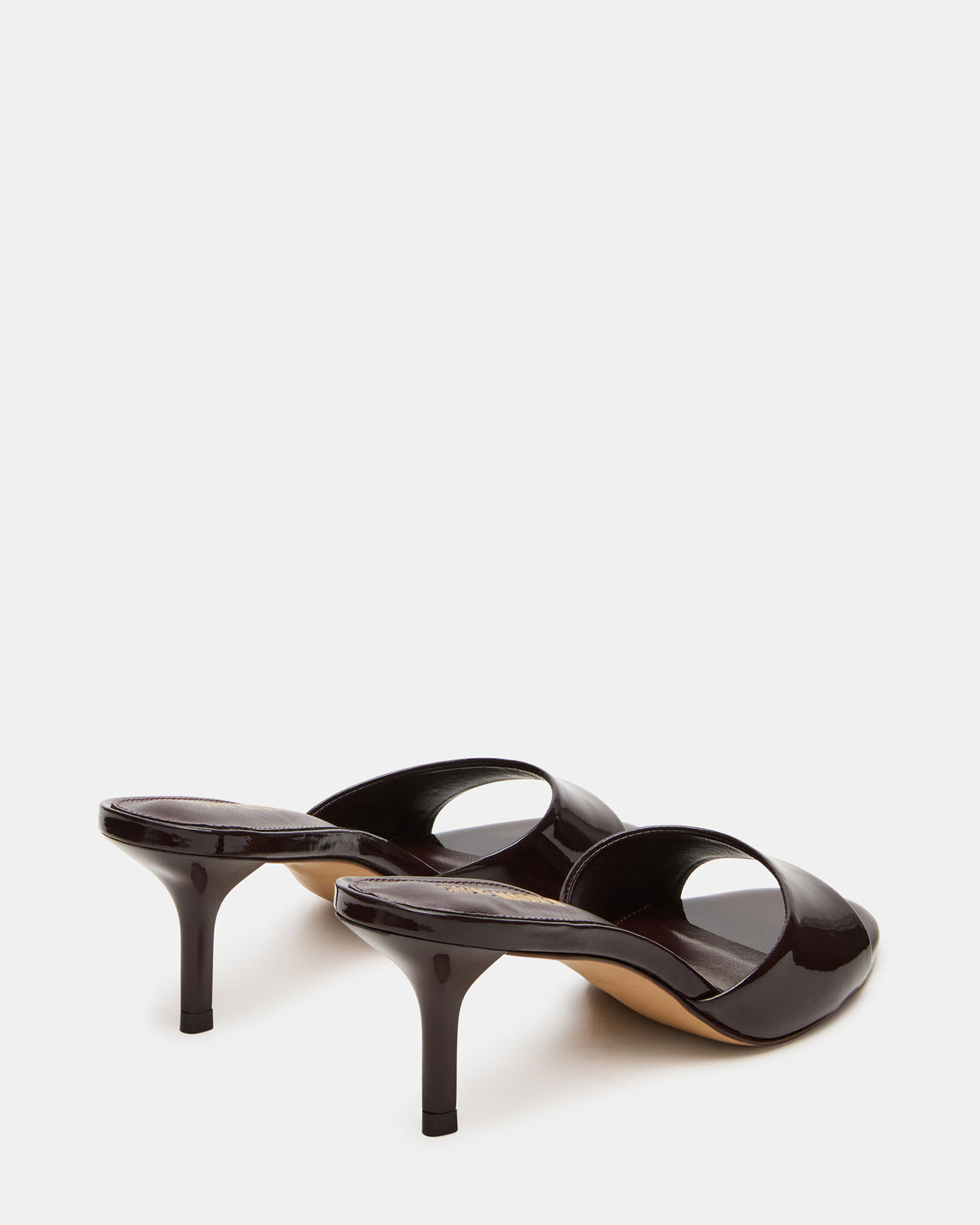 KENDRIX Brown Leather Women's Mule Heel