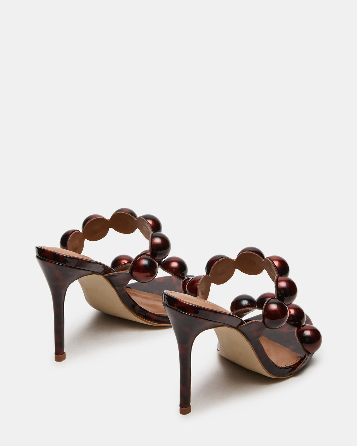 SATURN Beads Tortoise Stiletto Mule Women's Heel