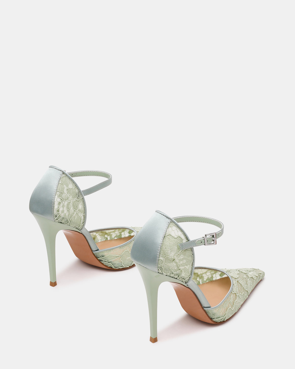AVANT Pistachio Lace Pointed-Toe Stiletto Pump Women's Heel