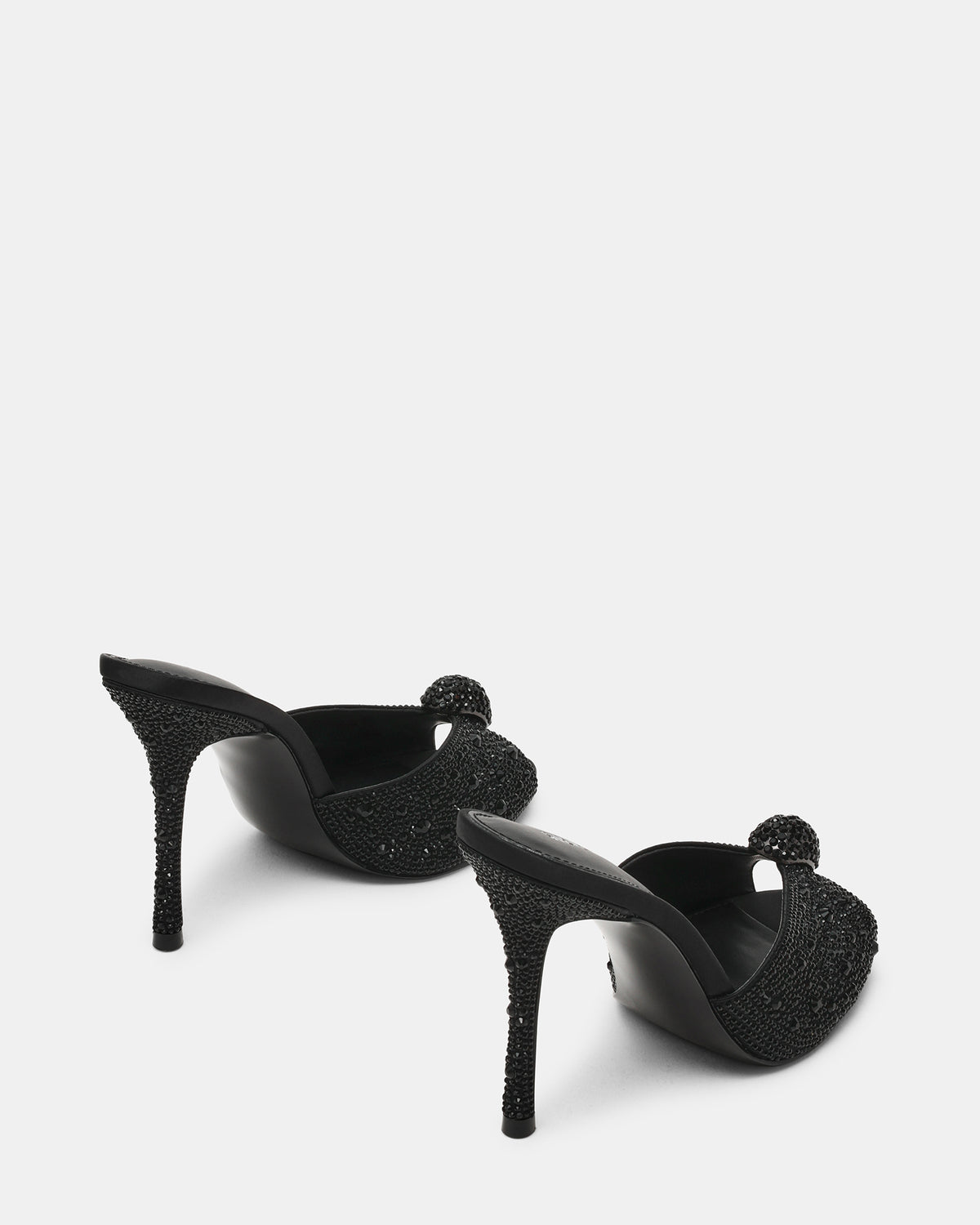 PRIYA Black Rhinestones Mule Women's Heel