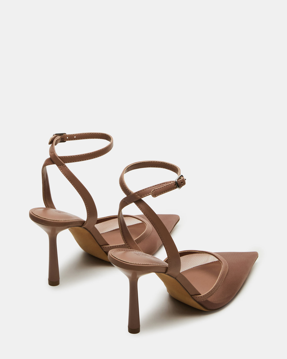 ALLIANCE Mesh Mocha Pointed-Toe Pump Women's Heel
