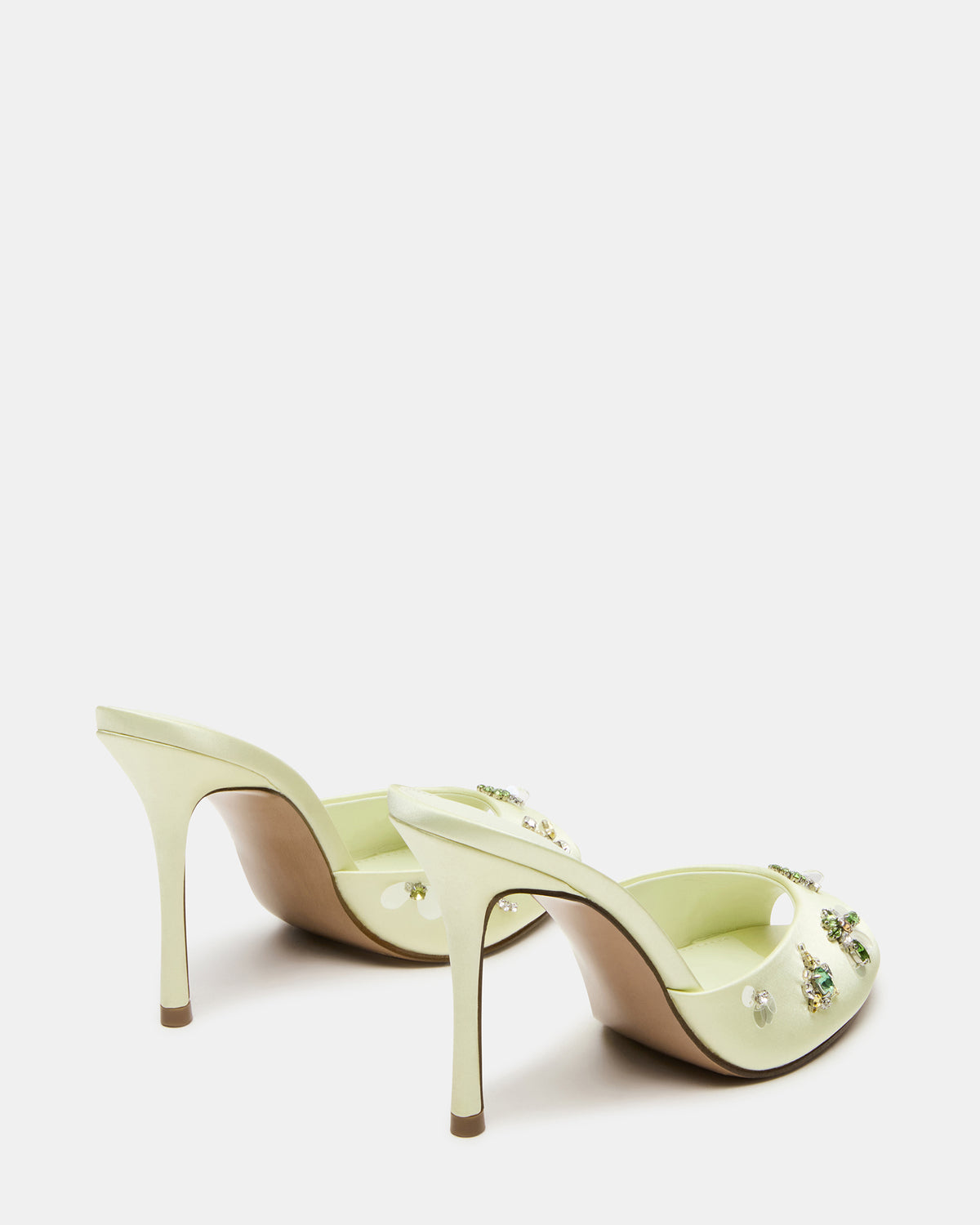 PRIYA Butter Yellow Stones Mule Women's Heel