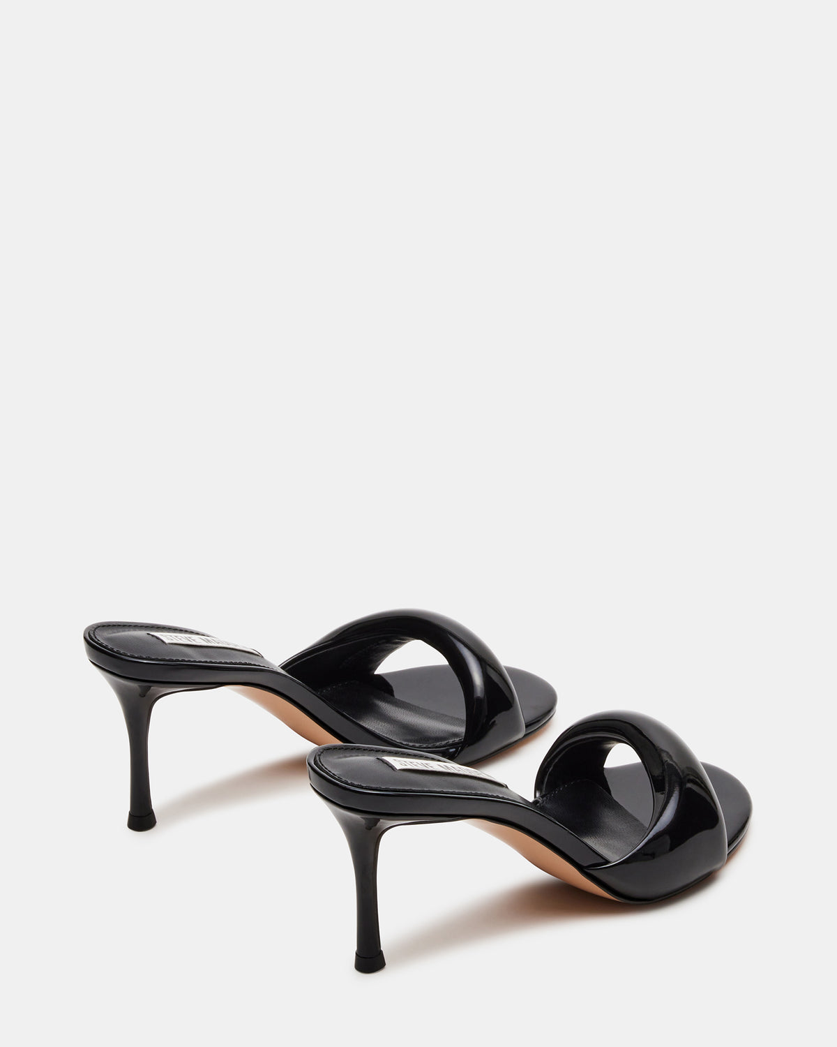KIERAN Black Patent Mule Heel | Women's Heels