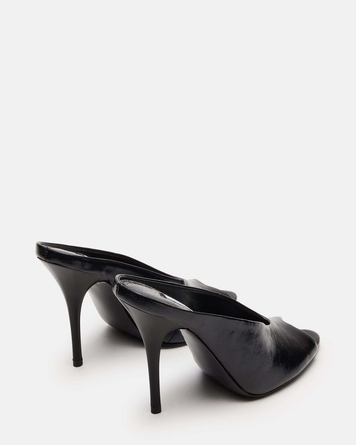 AGAZE Black Peep-Toe Stiletto Women's Heel
