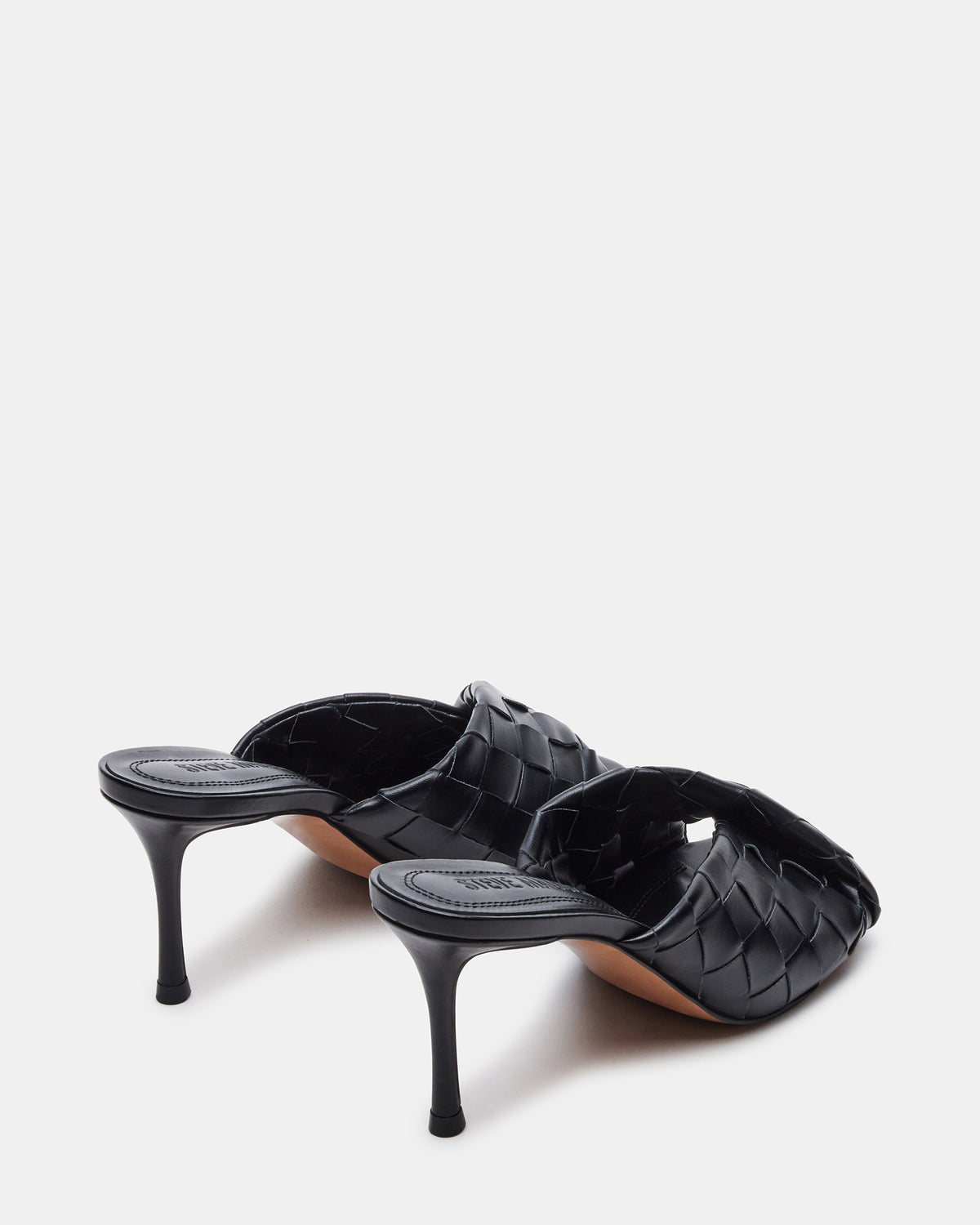 KOUTURE Black Stiletto Mule Heel | Women's Heels