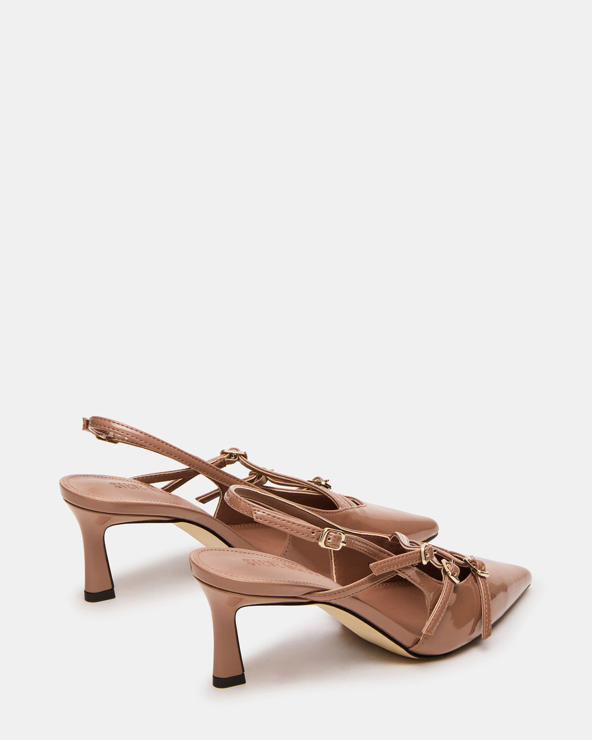 LIANA Mocha Women's Slingback Pointed-Toe Low Heel