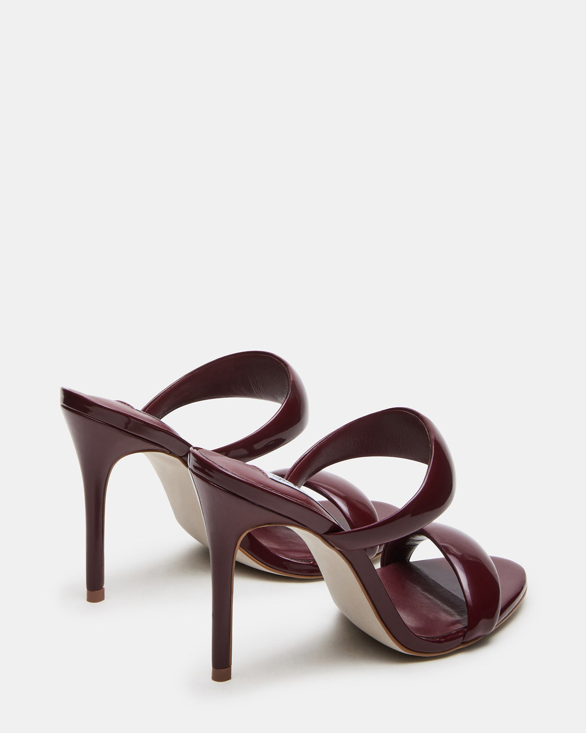 SATURN Wine Patent Stiletto Mule Women's Heel