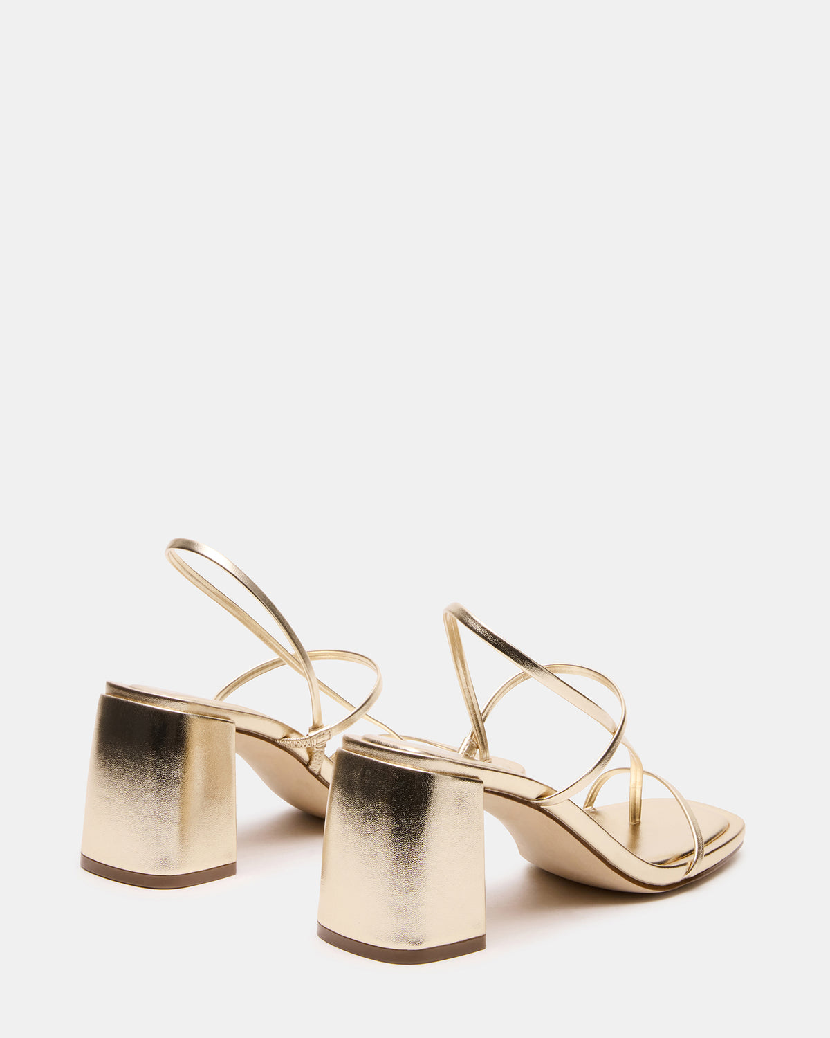 DIORA Gold Women's Strappy Square-Toe Heel
