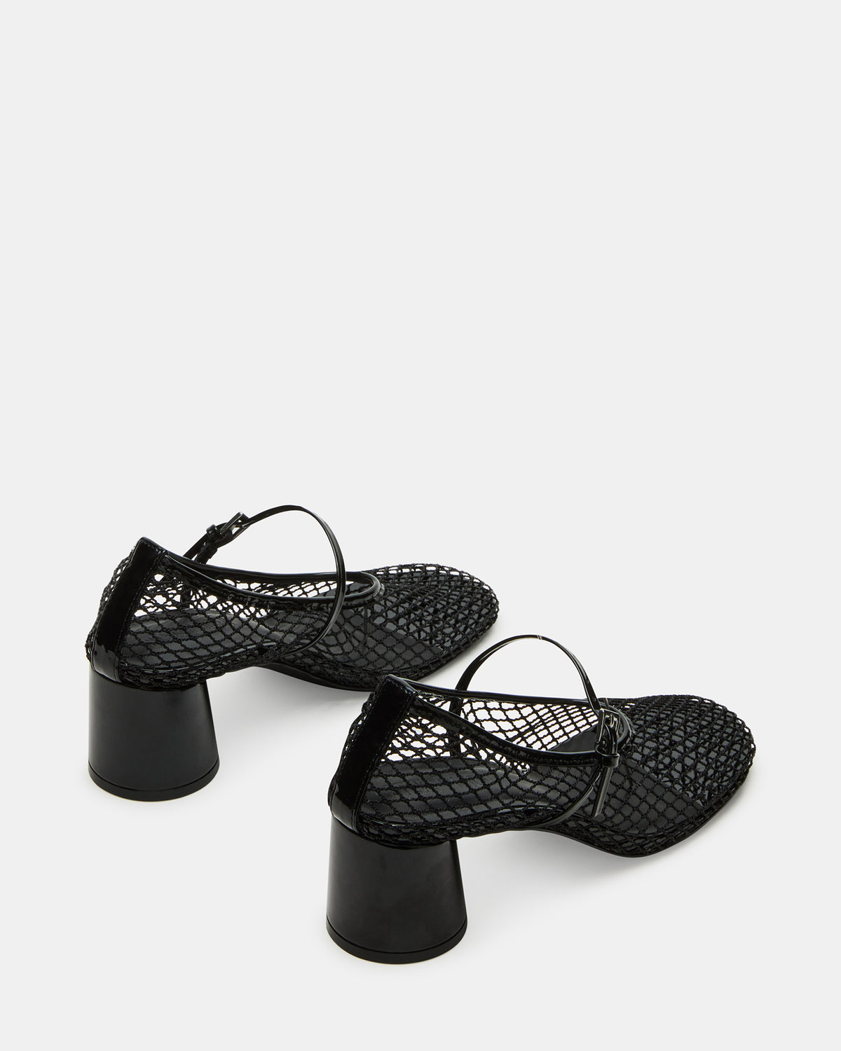 RAYNOR Black Women's Mary Jane Mesh Block Heel