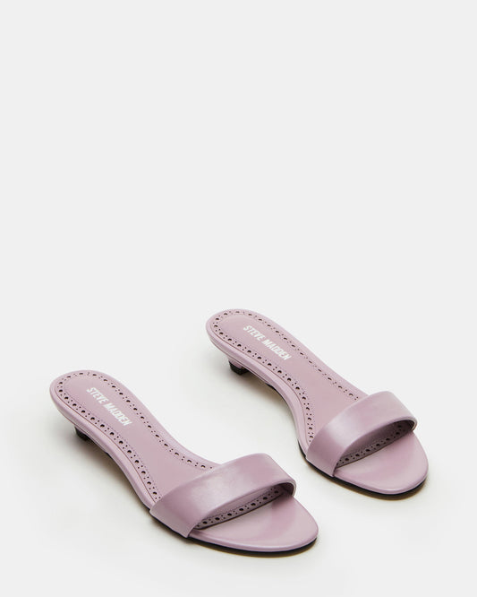 BERRY Pink Women's Mule Kitten Heel