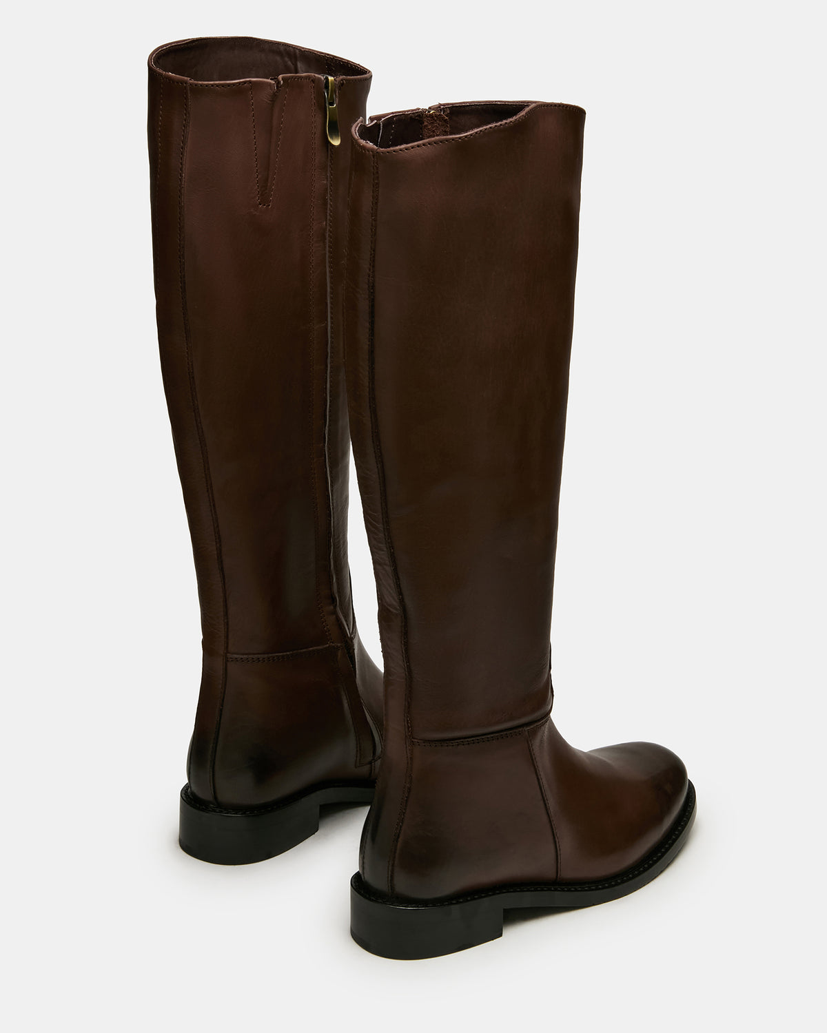 BELMONT Brown Leather Knee-High Women's Riding Boot