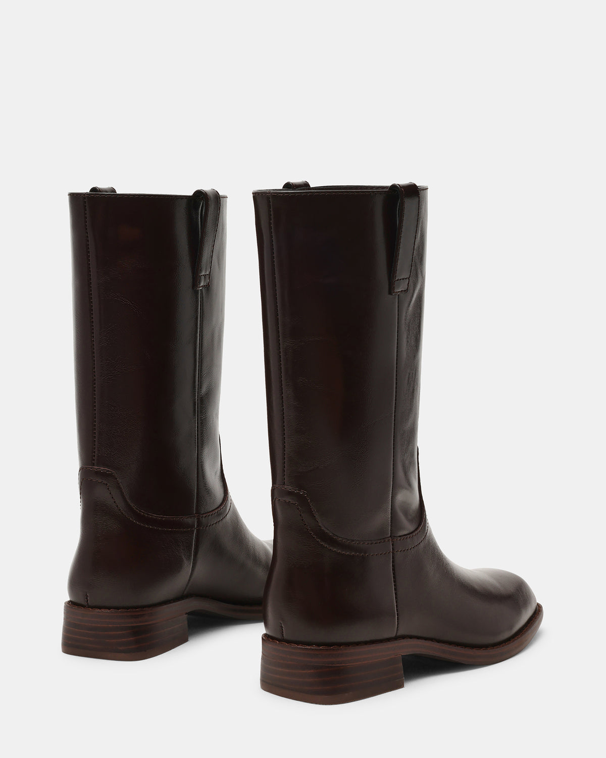 PRIMO Brown Leather Square-Toe Women's Boot