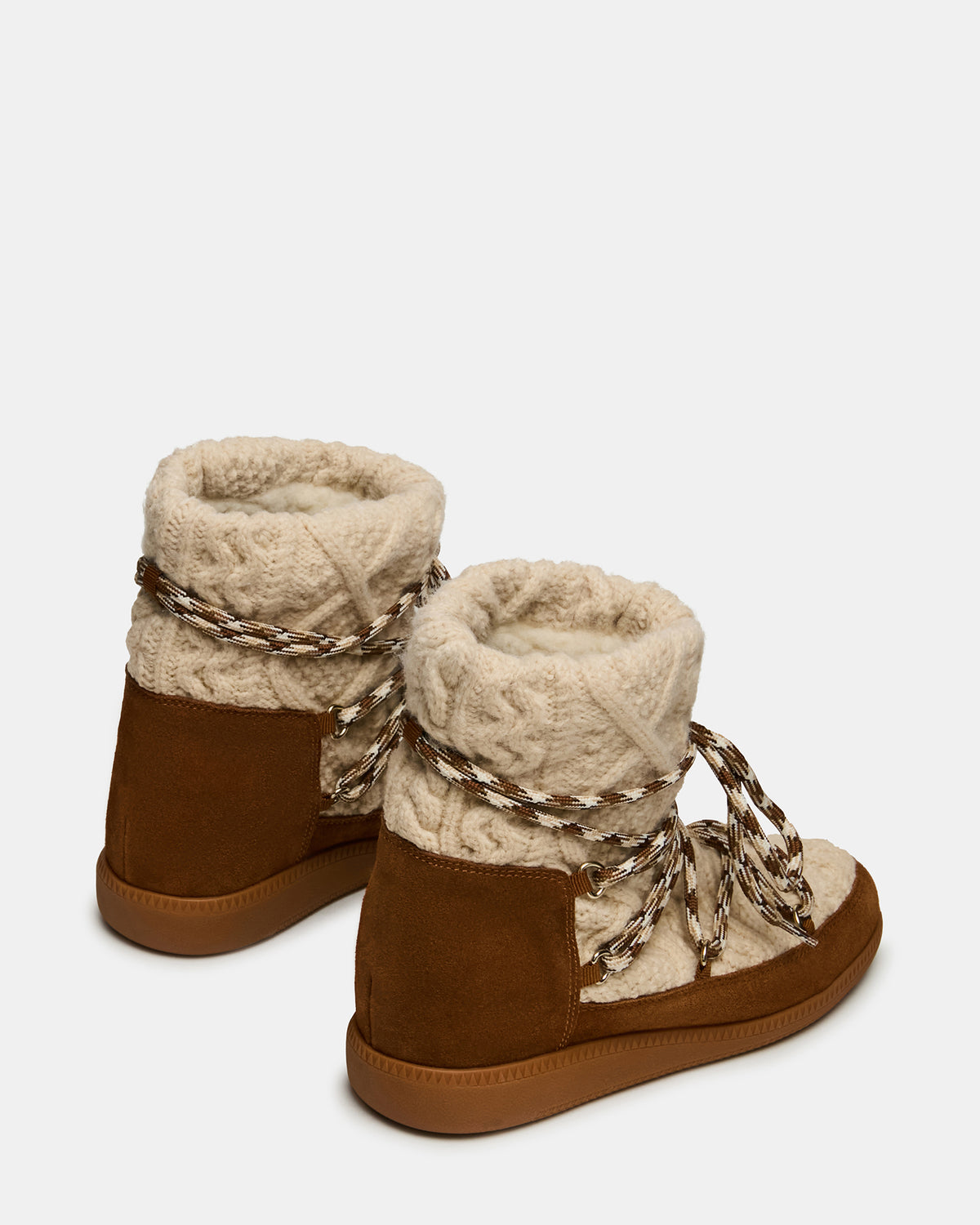 WYSTAN Taupe Multi Lace-Up Women's Ankle Boot