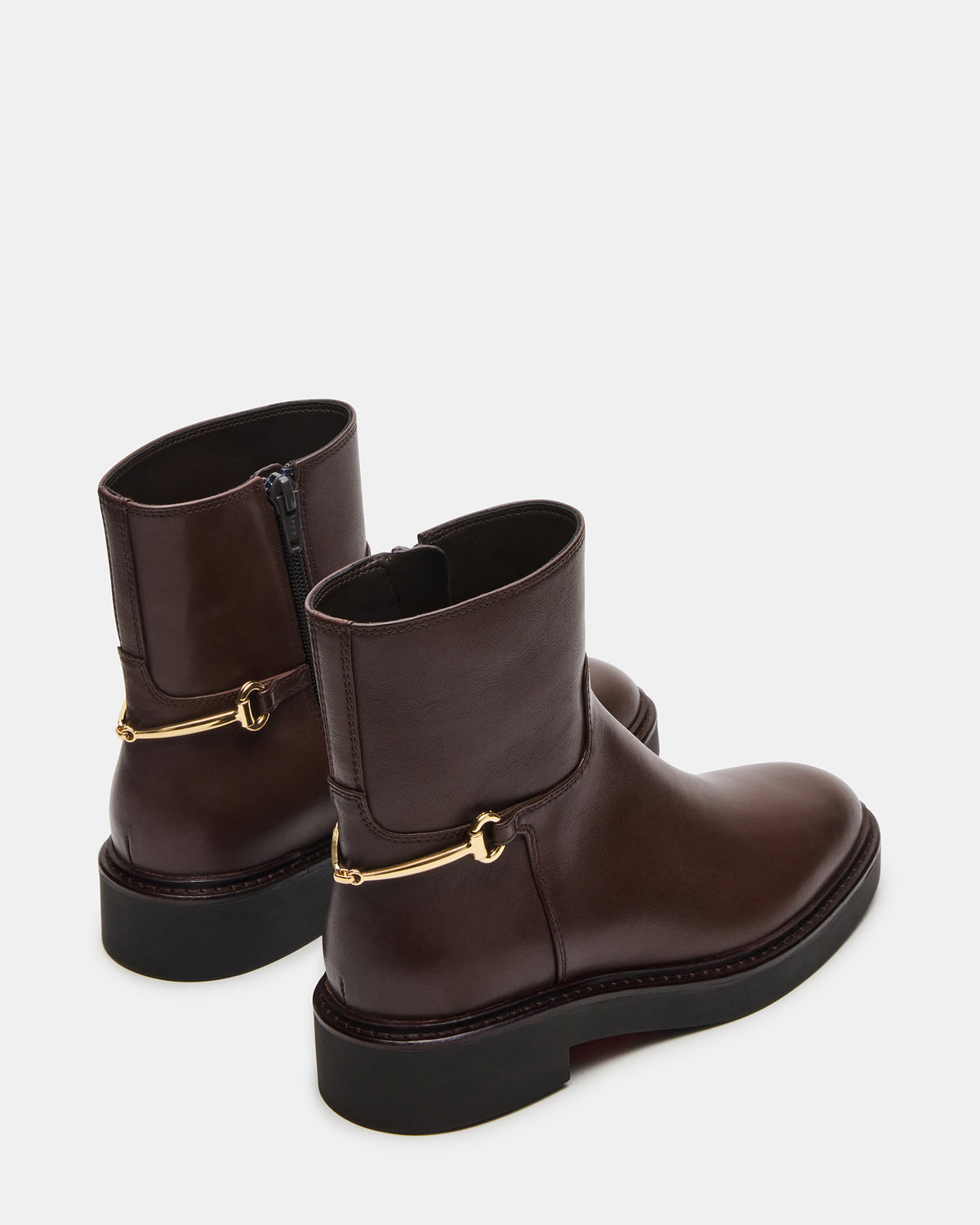 DIABLO Brown Leather Women's Ankle Boot