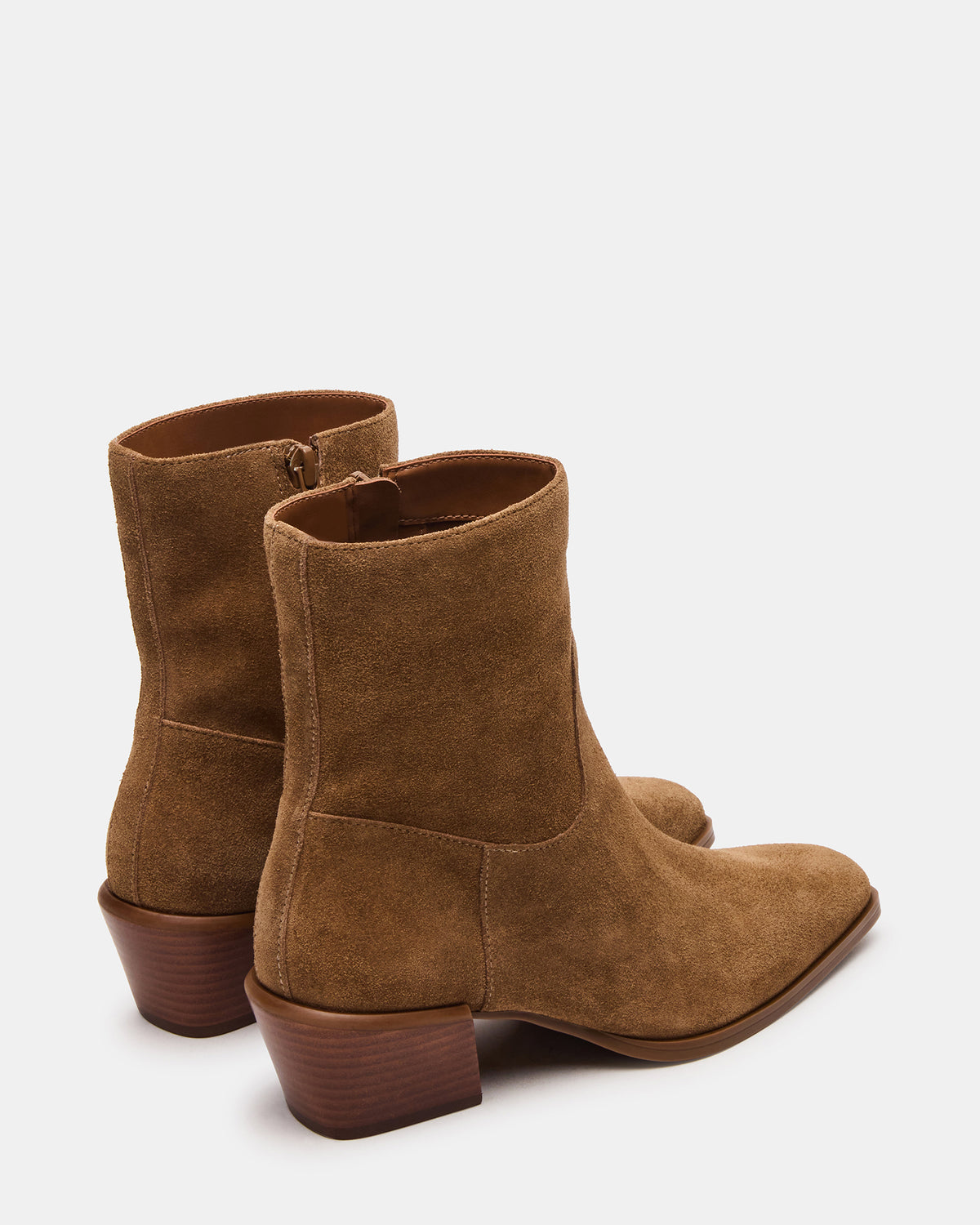DANEY Taupe Suede Square-Toe Women's Ankle Boot