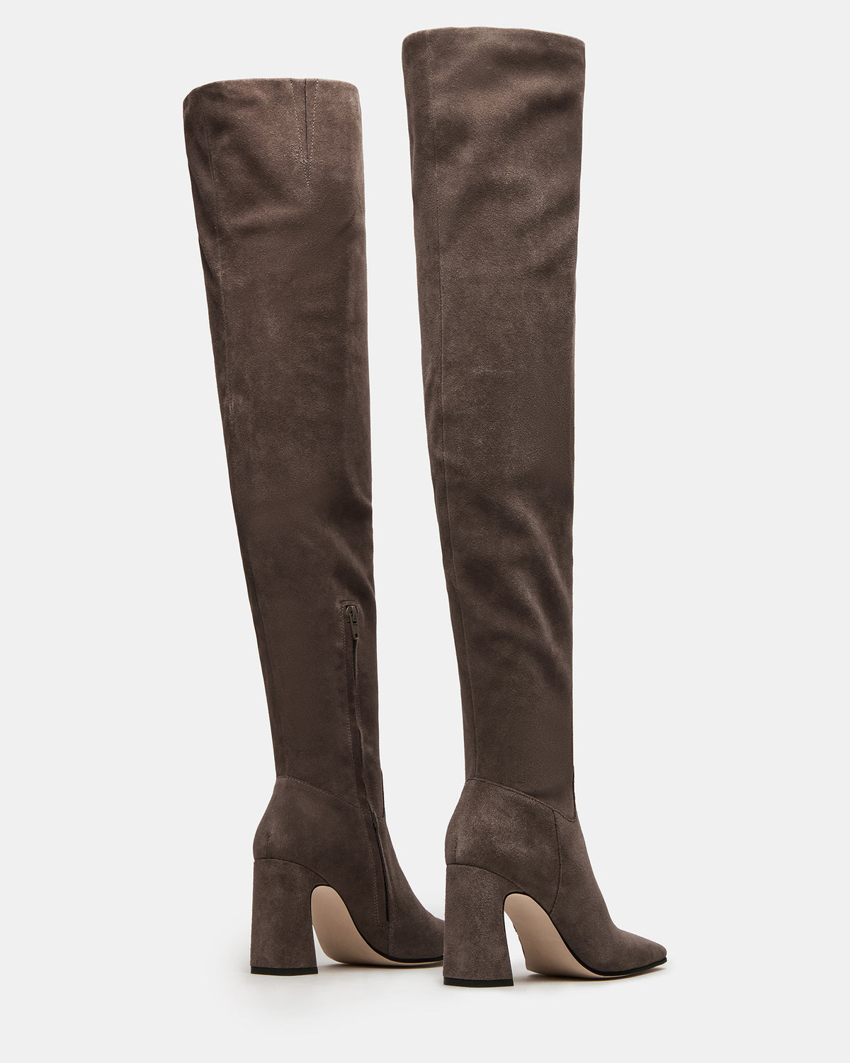STRATUS Grey Suede Over-The-Knee Boot | Women's Boots