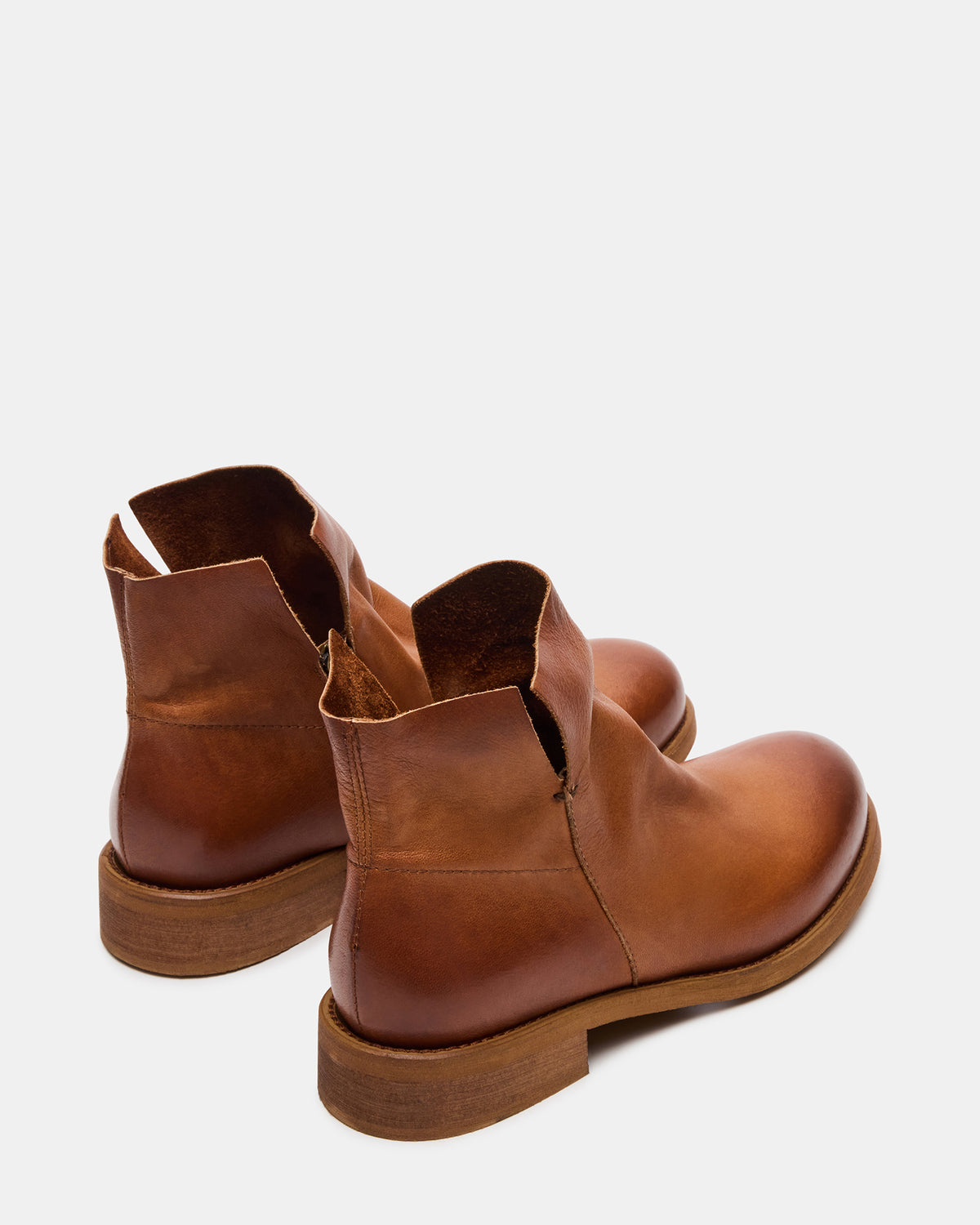 HUGHIE Tan Leather Women's Ankle Boot