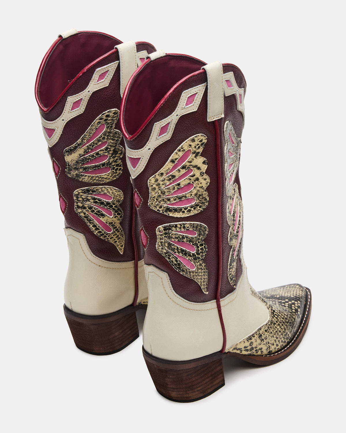 ARROYO Brown Multi Western Pointed-Toe Women's Boot Steve Madden BROWN MULTI