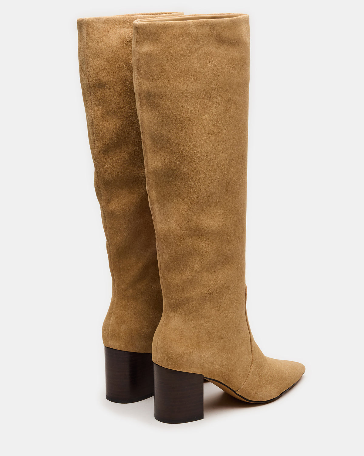 SKYLINE Taupe Suede Knee-High Pointed Toe Women's Boot