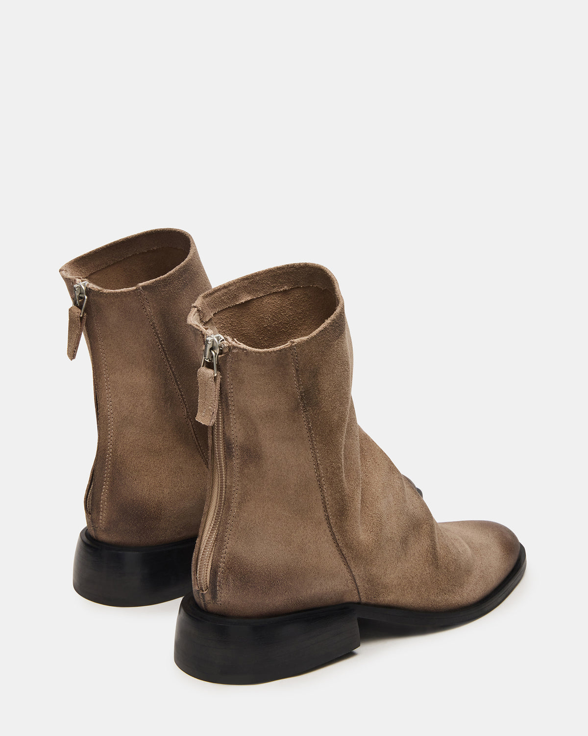 NEXIE Taupe Suede Women's Pointed-Toe Ankle Boot