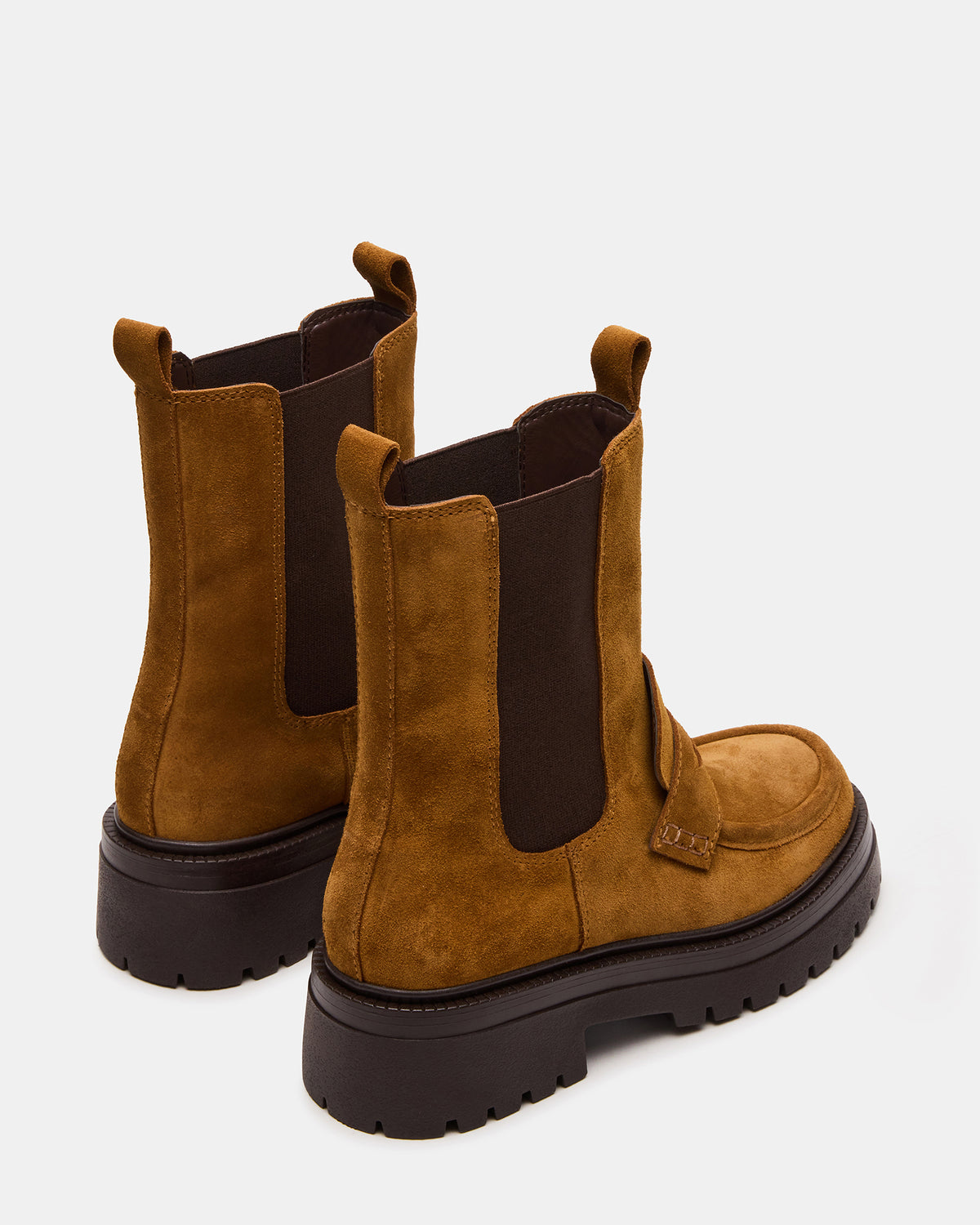 CONWAY Coganc Suede Platform Lug Chelsea Women's Ankle Boot