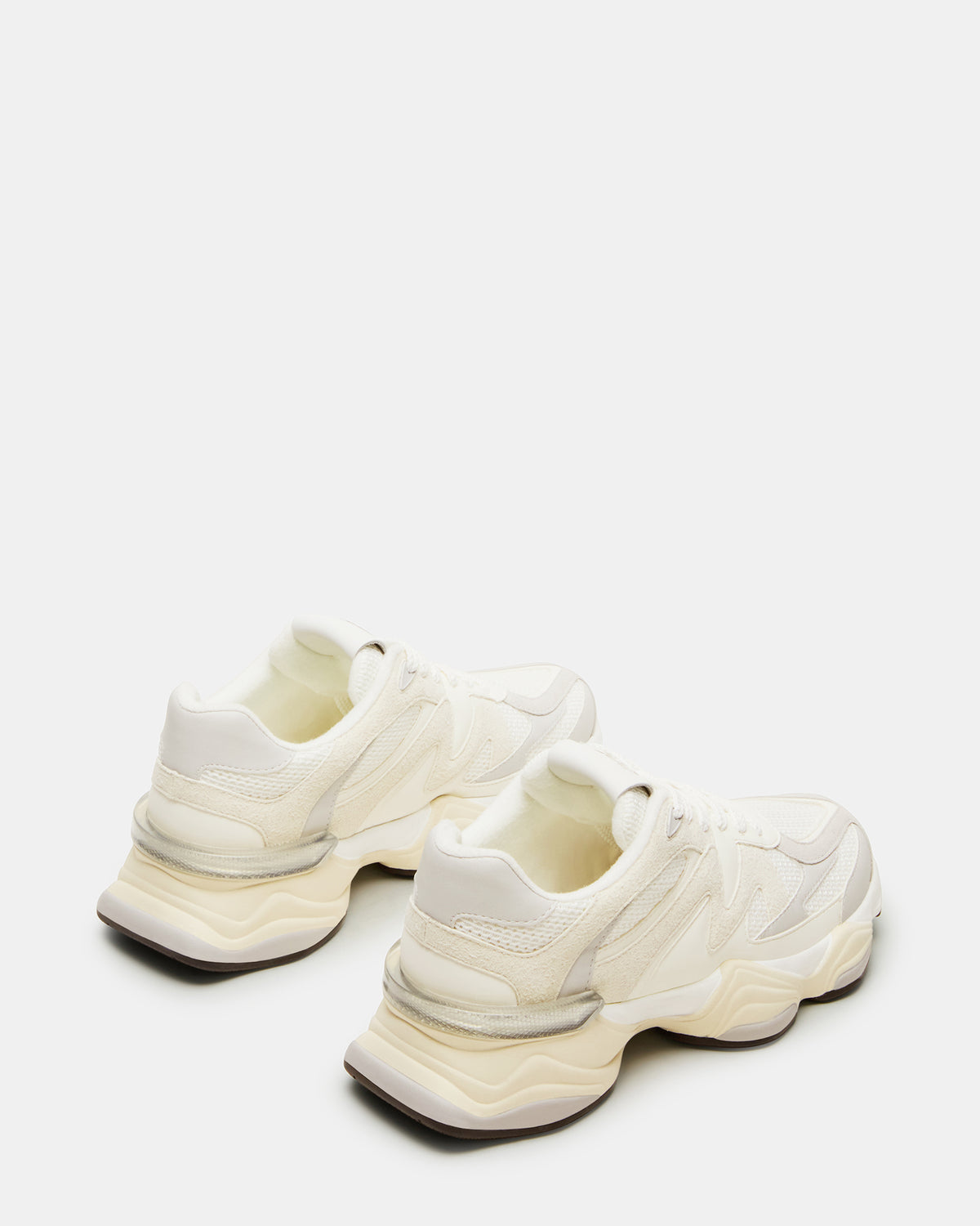 SEBI White Multi Low-Top Lace-Up Women's Sneaker