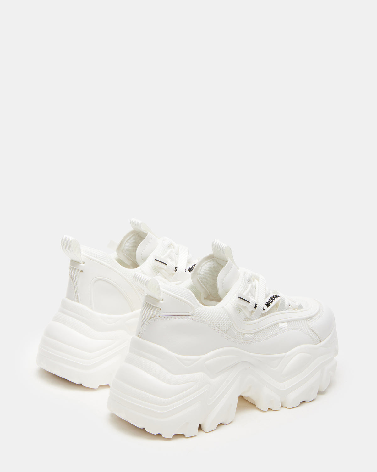 RECOUPE White Women's Chunky Platform Low-Top Sneaker