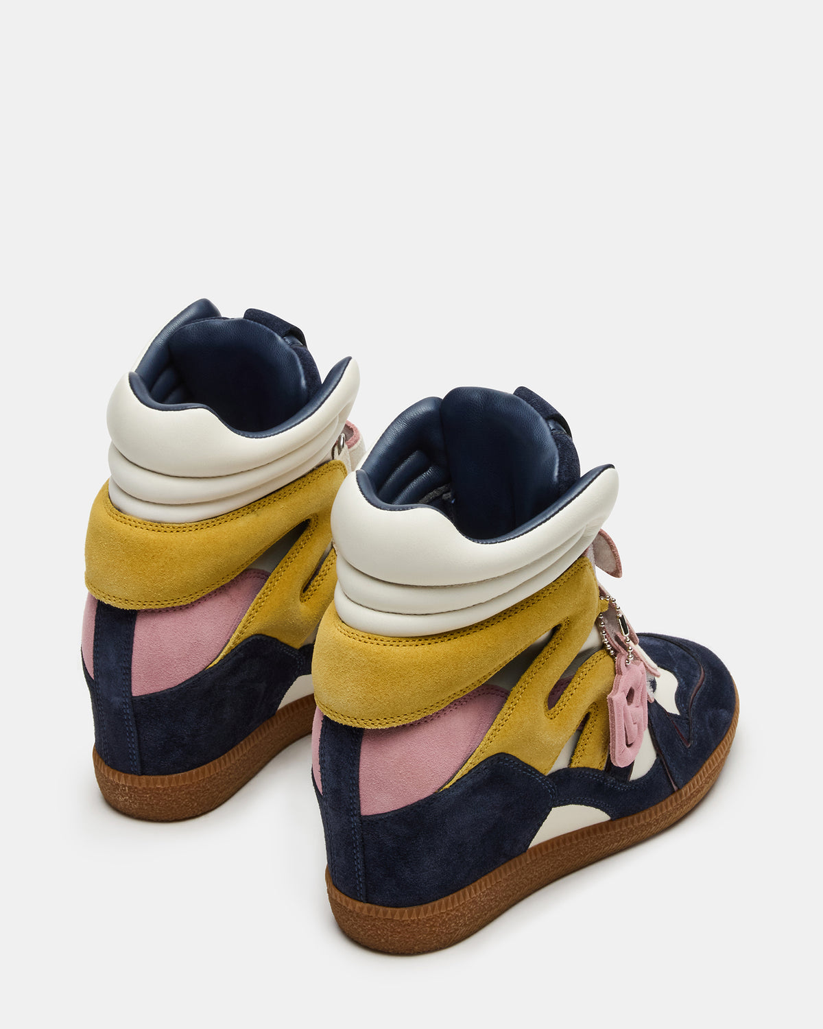 MAVIS Navy Suede High-Top Velcro Women's Sneaker