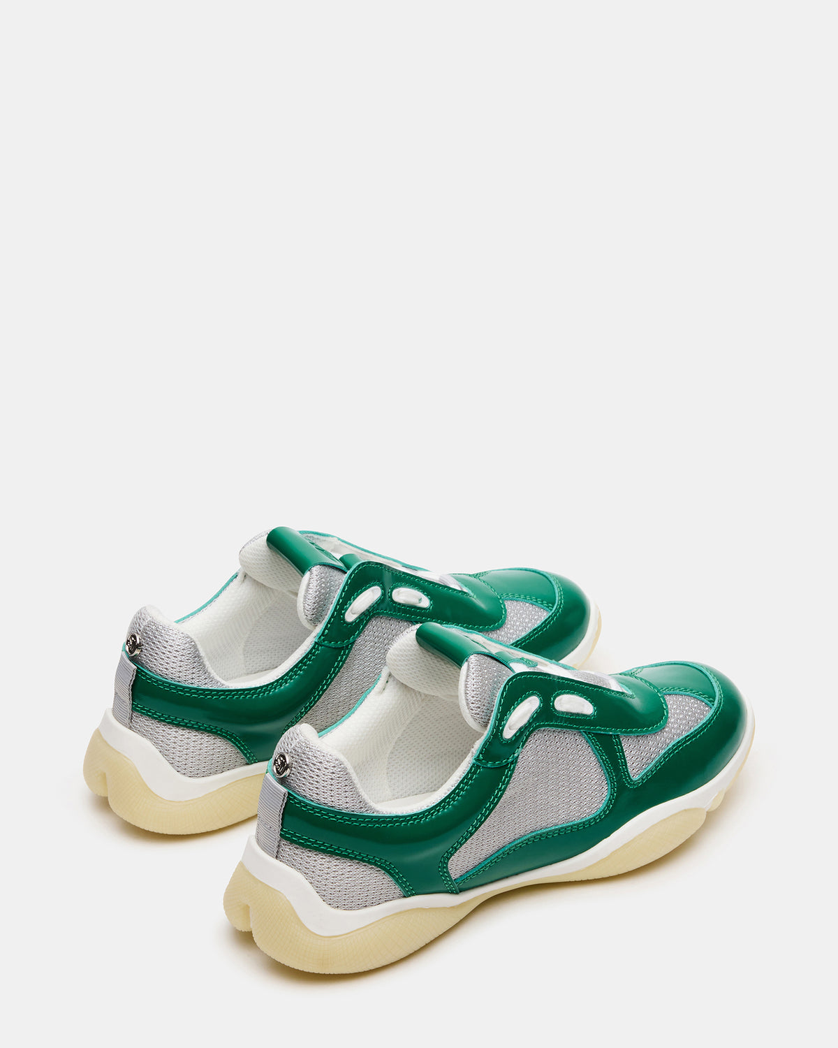 DUSTIN Green Mesh Lace-Up Low-Top Women's Sneaker