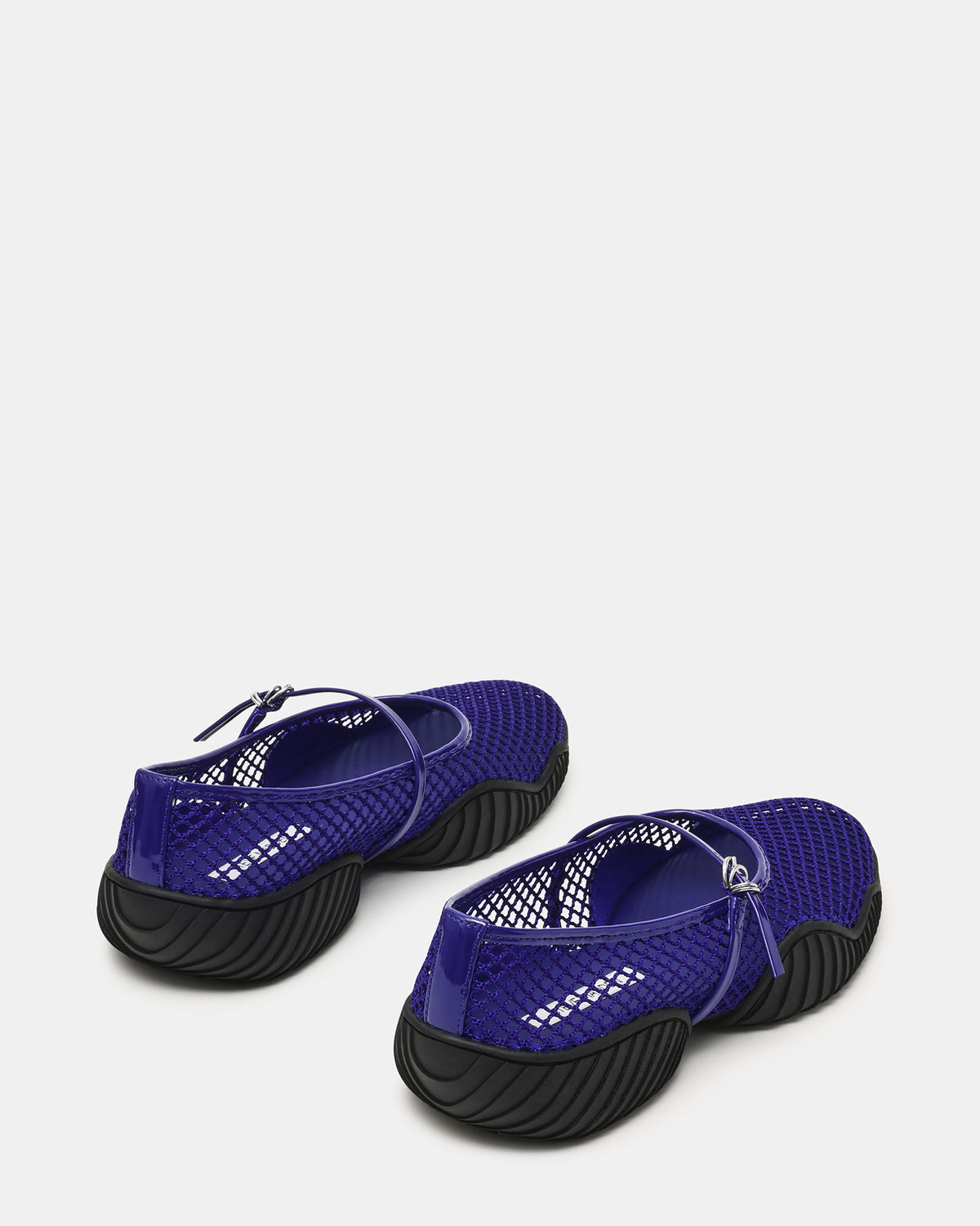 VICKEE Blue Mesh Mary Jane Buckle Chunky Sole Ballet Women's Sneaker
