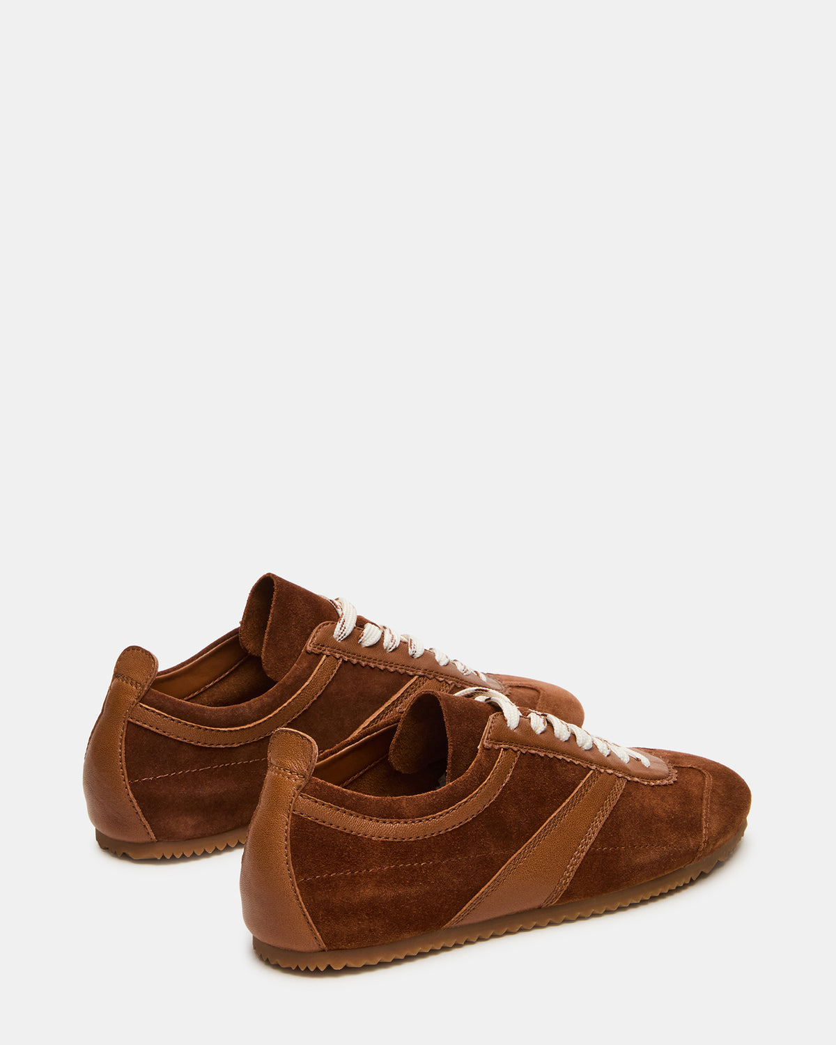 JAYE Chestnut Suede Low-Top Lace-Up Women's Sneaker