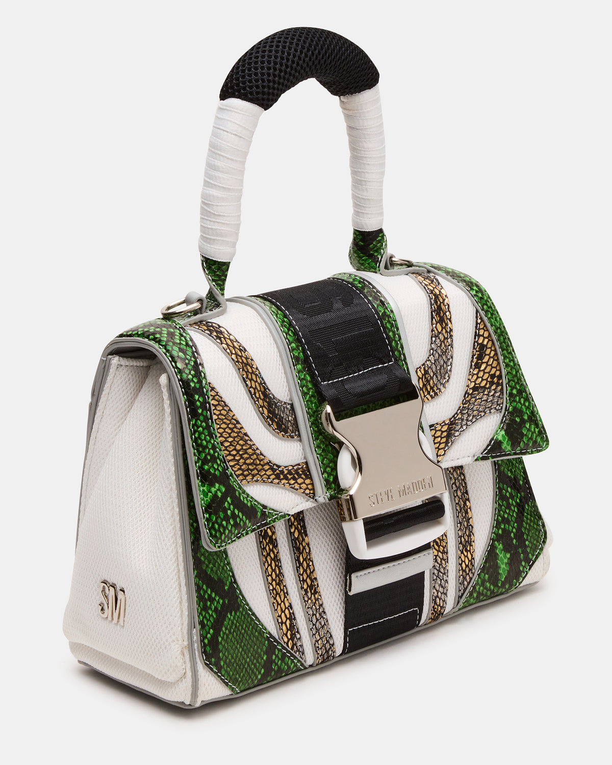 VIPER SNEAKER & DIEGO BAG GREEN METALLIC BUNDLE Steve Madden 5