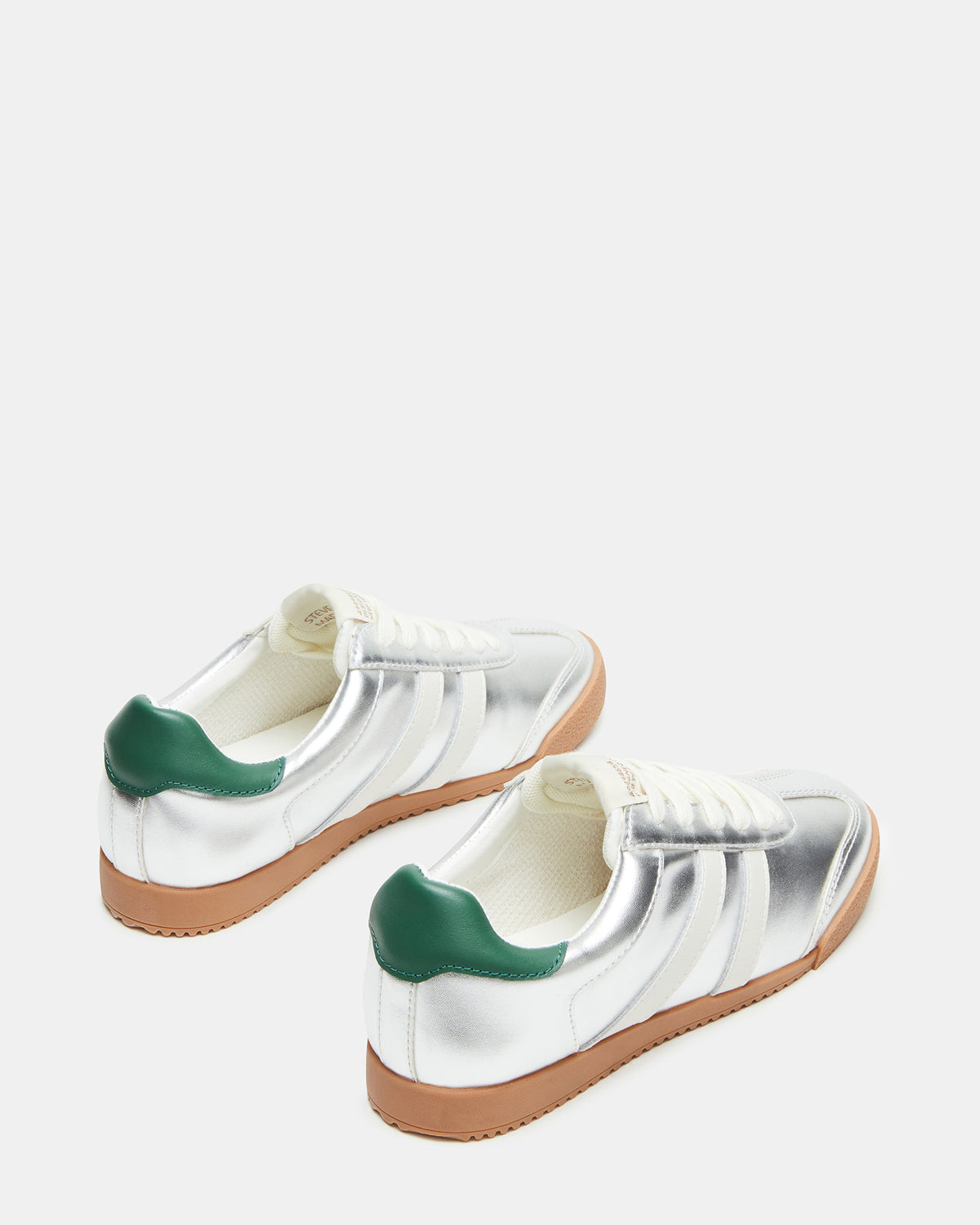 HUDSIN Silver Multi Women's Lace-Up Low-Top Sneaker