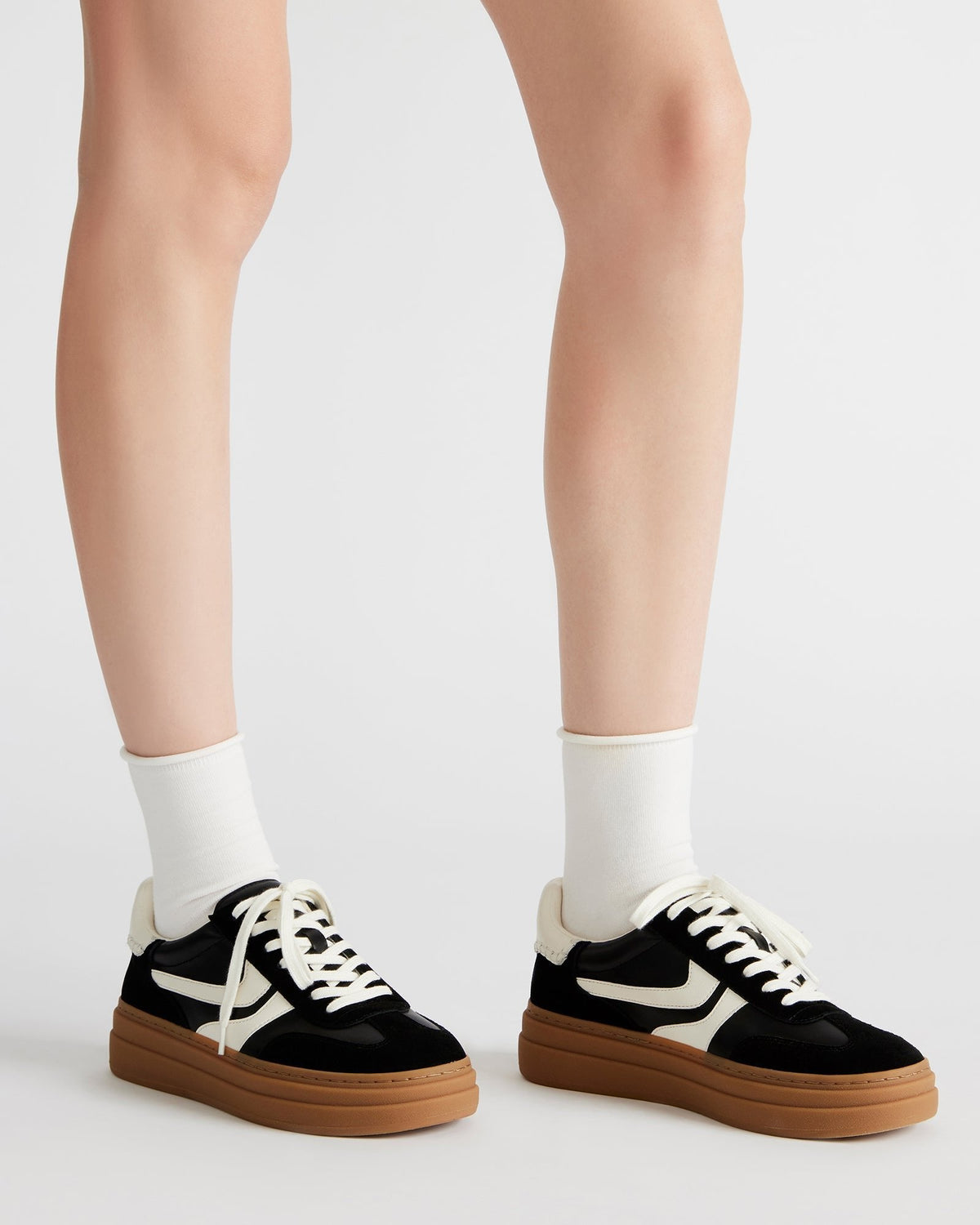DODGE Faux Fur Low-Top Platform Women's Sneaker