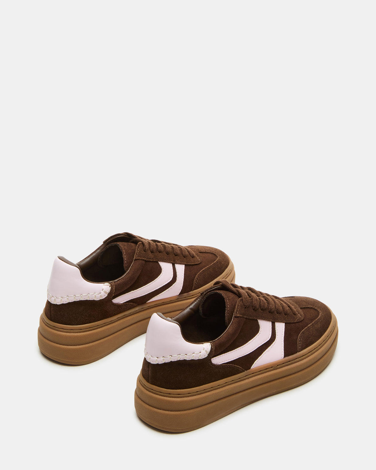 DODGE Brown Multi Low-Top Platform Women's Sneaker