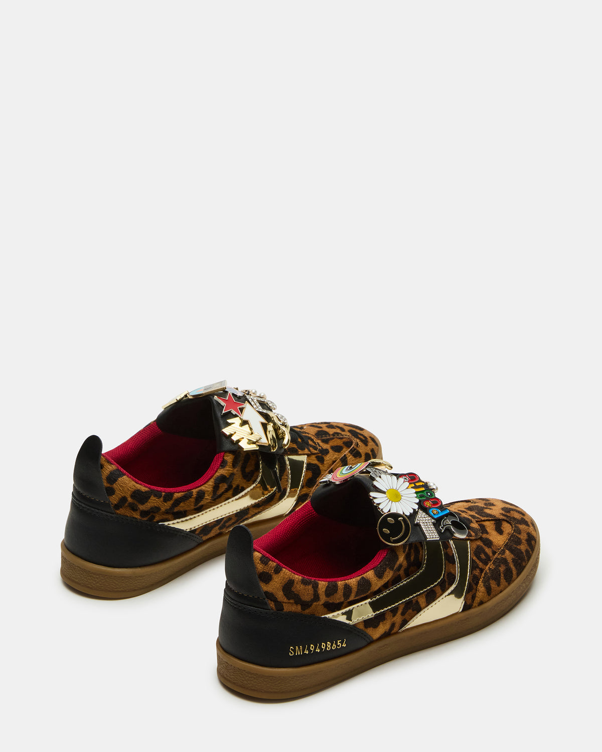 WYATT Leopard Lace-Up Low-Top Pin Women's Sneaker