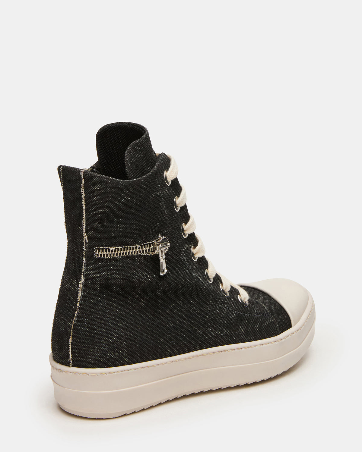 DEVON Black/White High-Top Lace-Up Women's Sneaker
