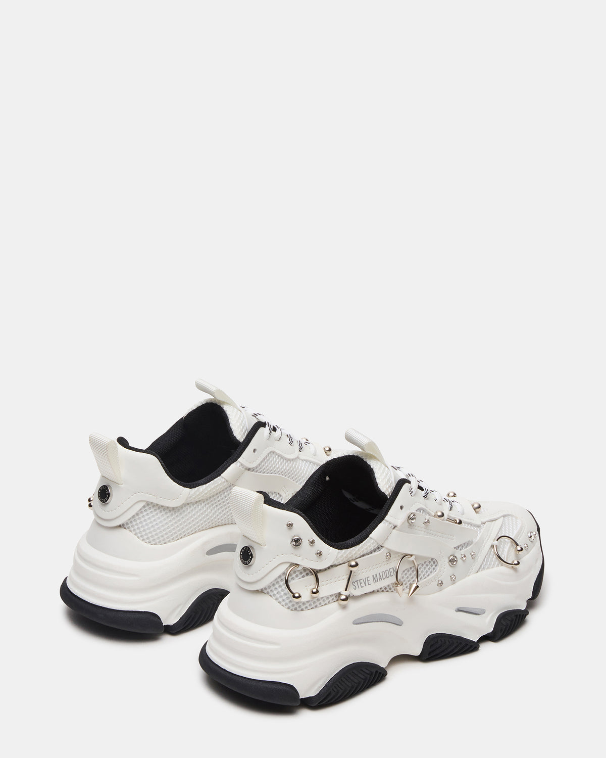 POSSESSION Piercing White Platform Lace-Up Women's Sneaker