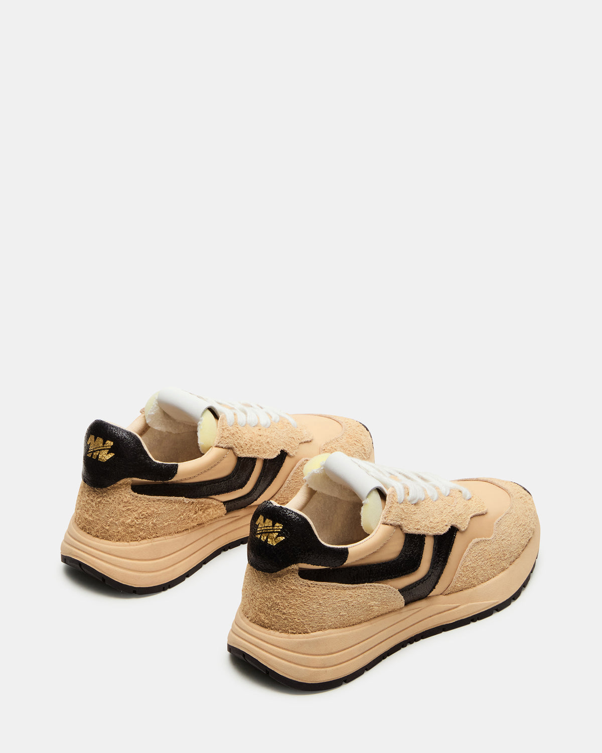 BURST Tan/Multi Women's Low-Top Lace-Up Sneaker