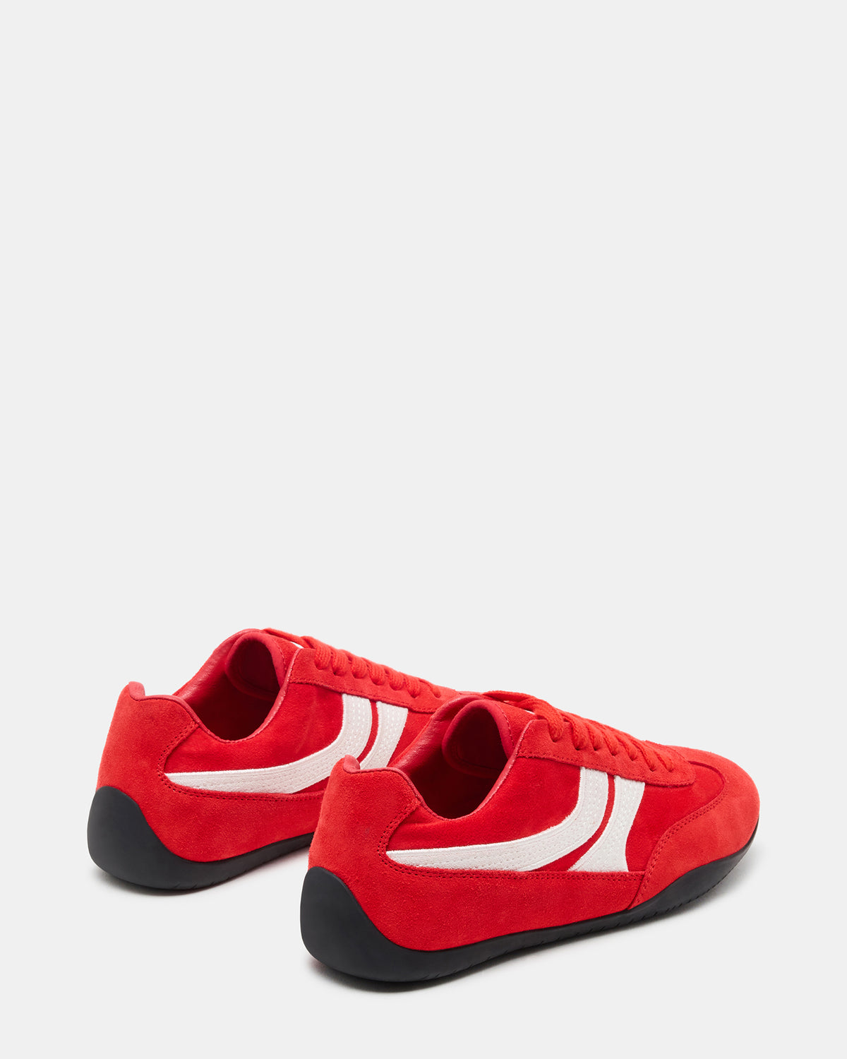 DOBSON Red Women's Low-Top Lace-Up Sneaker