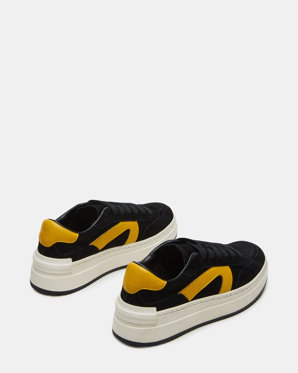 KICKFLIP Black Suede Platform Low-Top Sneaker | Women's Sneakers