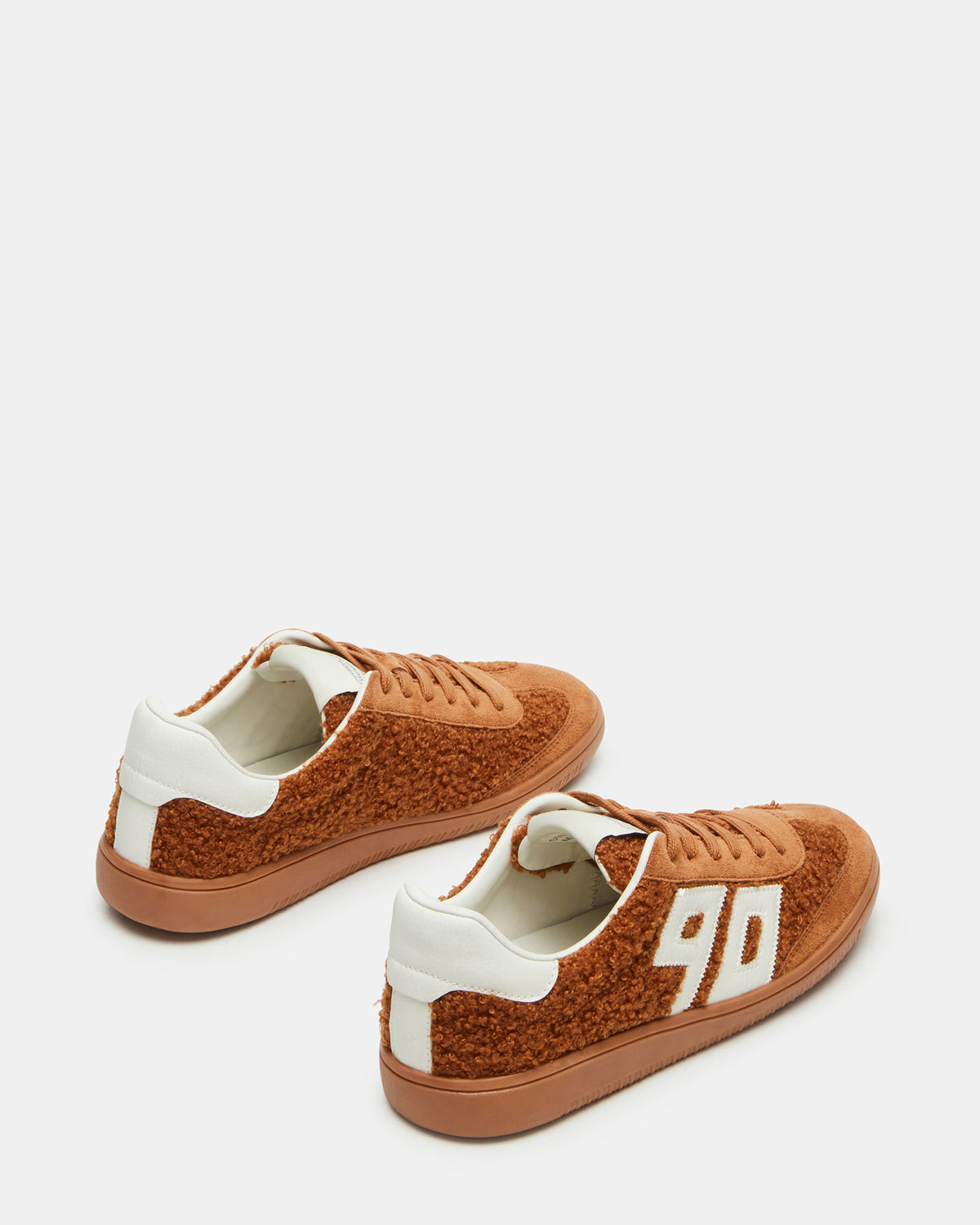 NINETIES Tobacco Low-Top Faux Shearling Sneaker | Women's Sneakers