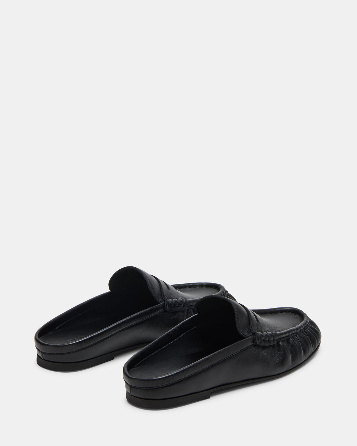 RAFE Black Leather Slip-On Mule Women's Flat