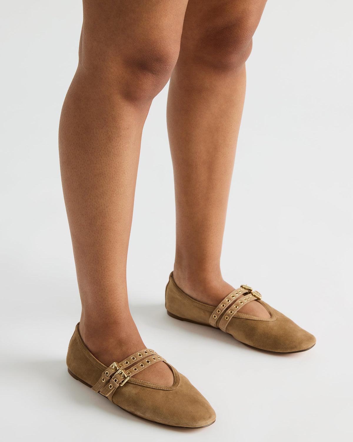 LYDIA Cap Bone Black Mary Jane Ballet Women's Flat