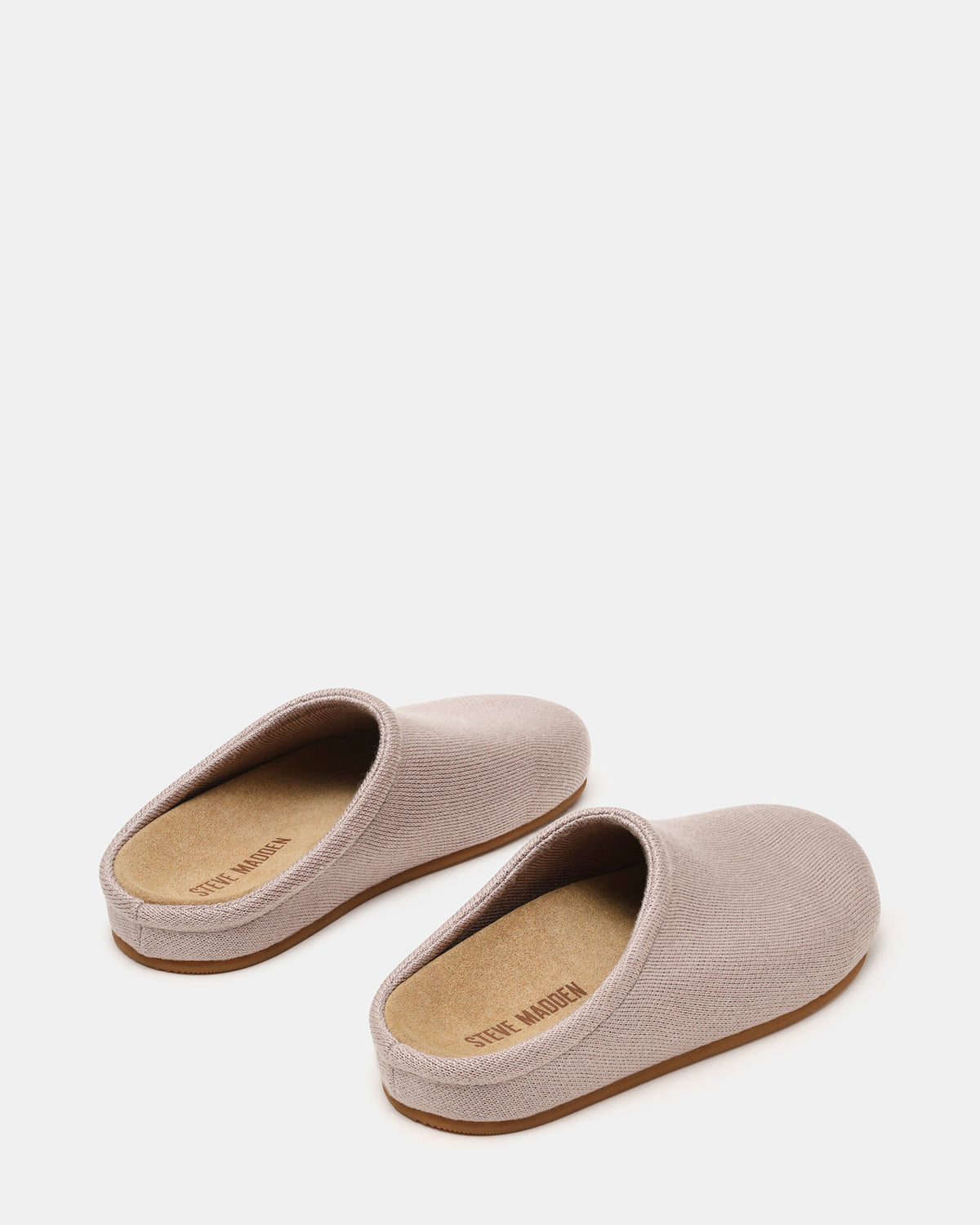 FERN Knit Taupe Mule Slip-On Round-Toe Women's Flat