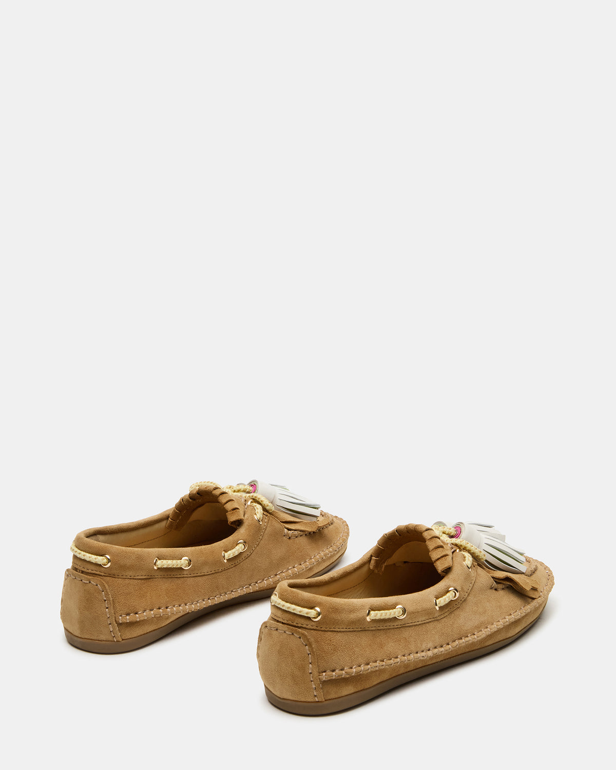 ABNER Chestnut Suede Flat Boat Women's Loafer