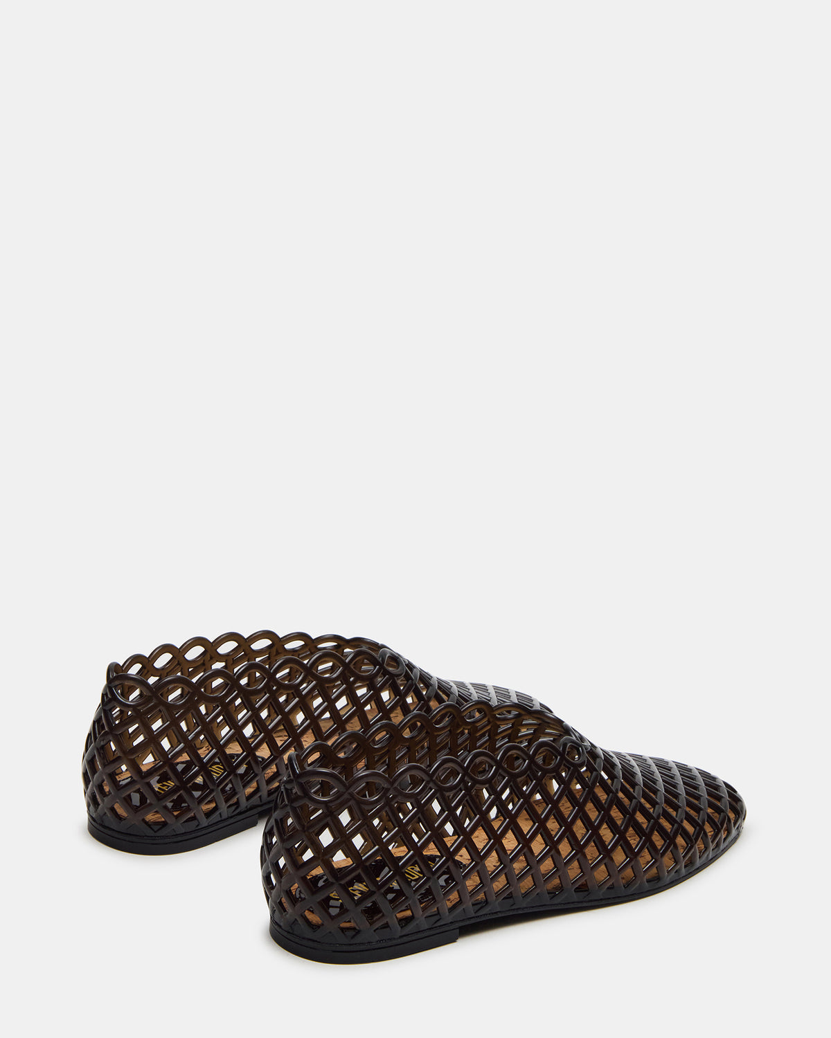 GROVE Black Square-Toe Jelly Women's Flat