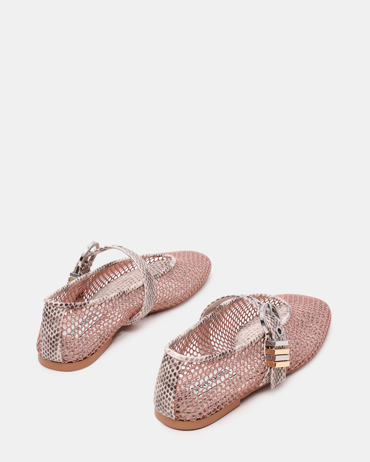 LUCIA Blush Multi Mesh Mary Jane Ballet Women's Flat