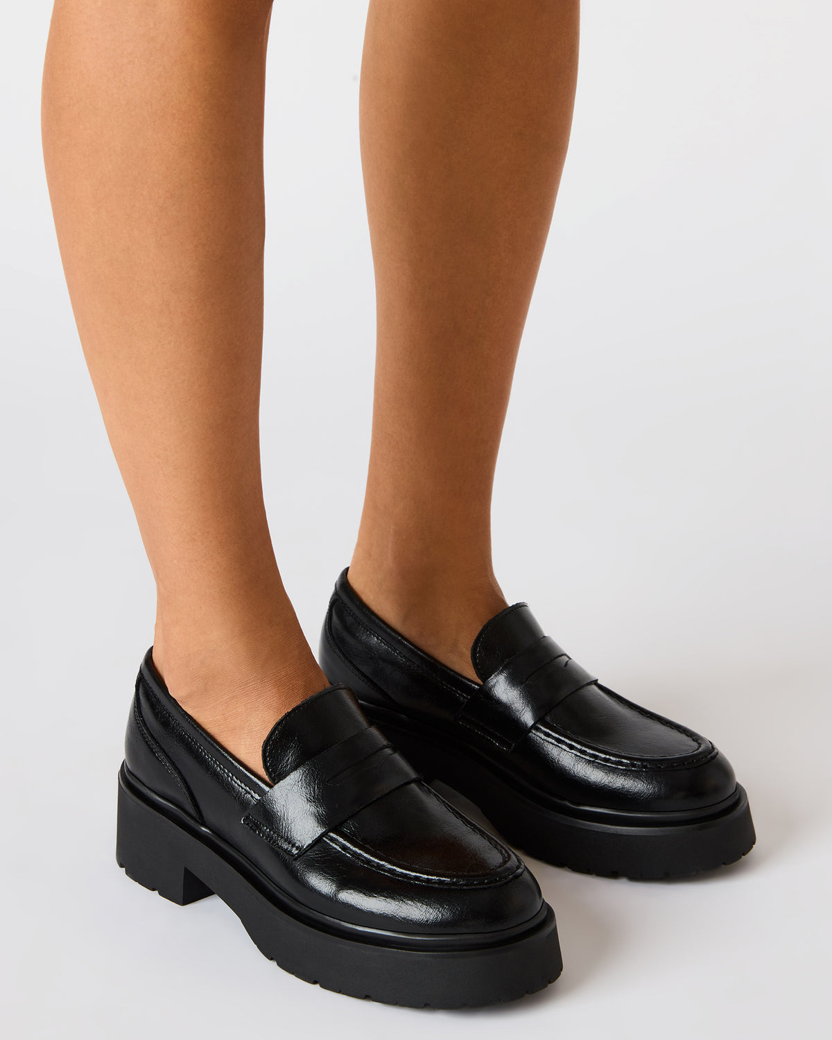LAYKEN Bone Leather Platform Lug Women's Loafer